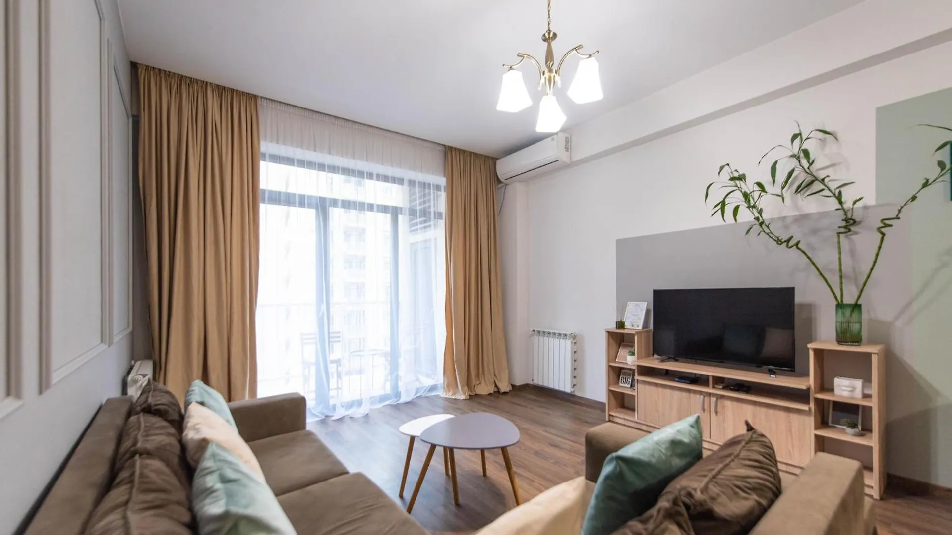 Gg Home - New, Cozy 2 Bedroom Apartment On 16Th Floor Τυφλίδα